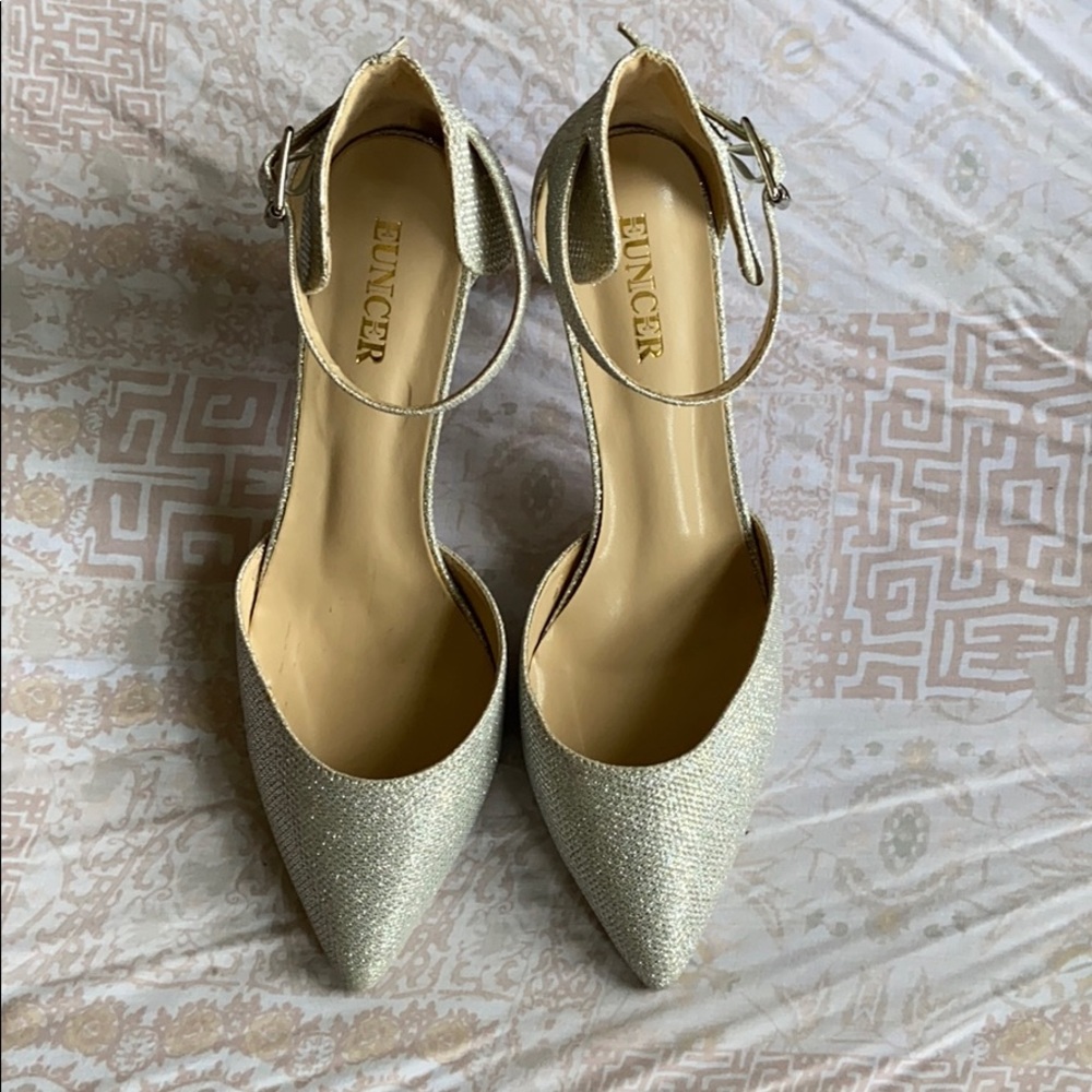 Silver/Glitter Heels